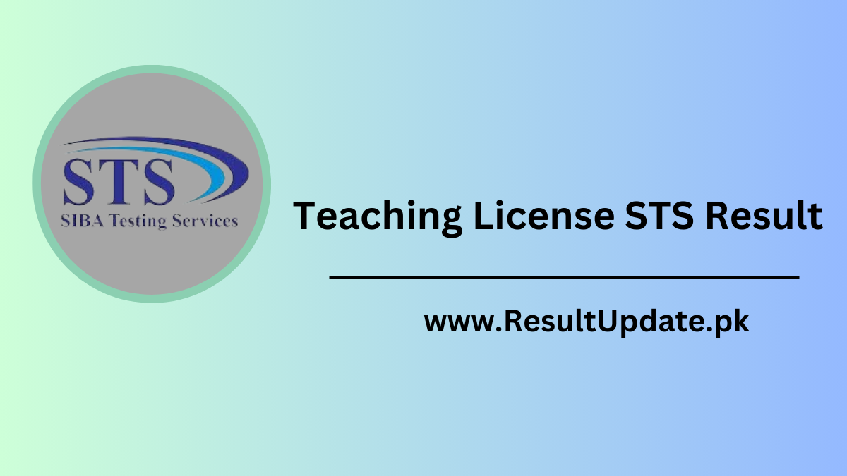 Teaching License STS Result