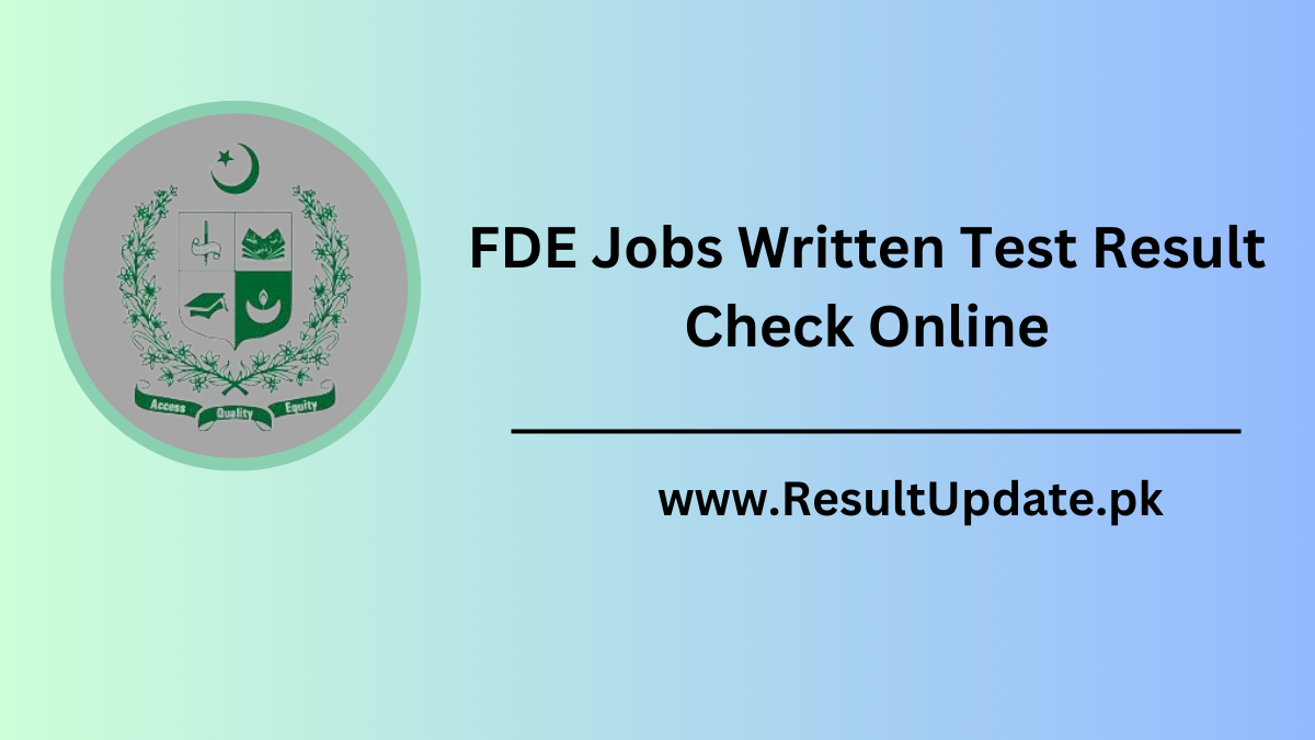 FDE Jobs Written Test Result Check Online