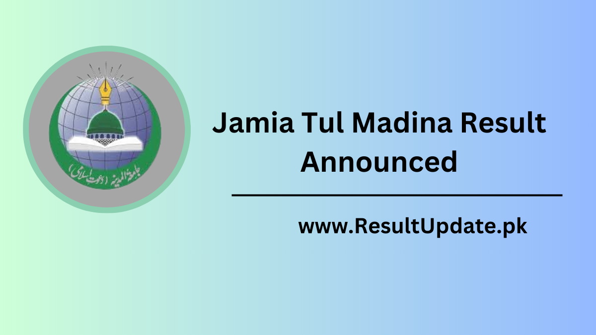 Jamia Tul Madina Result Announced