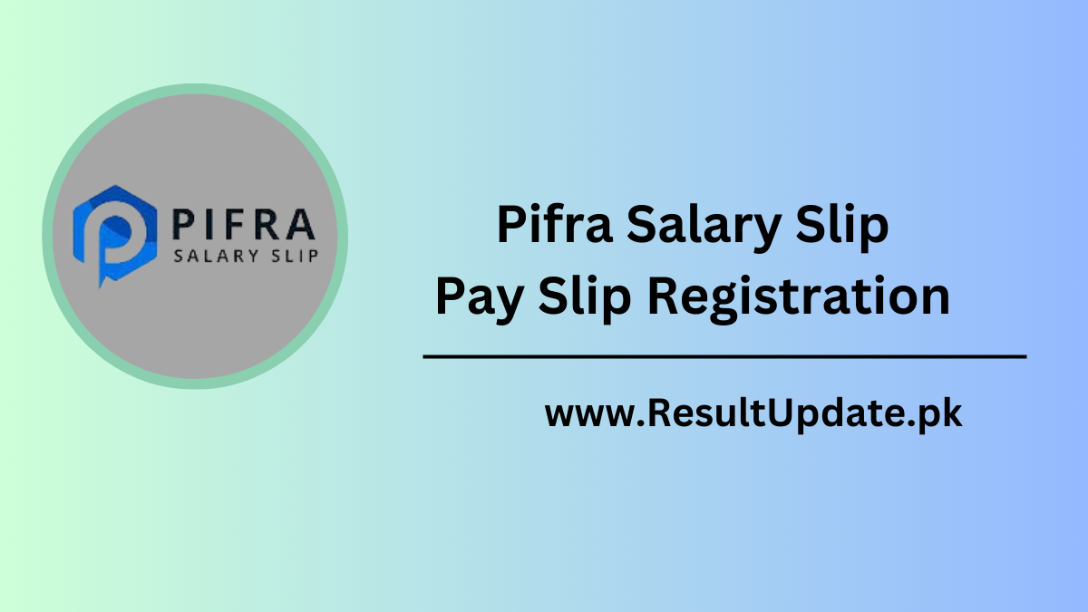 Pifra Salary Slip Pay Slip Registration