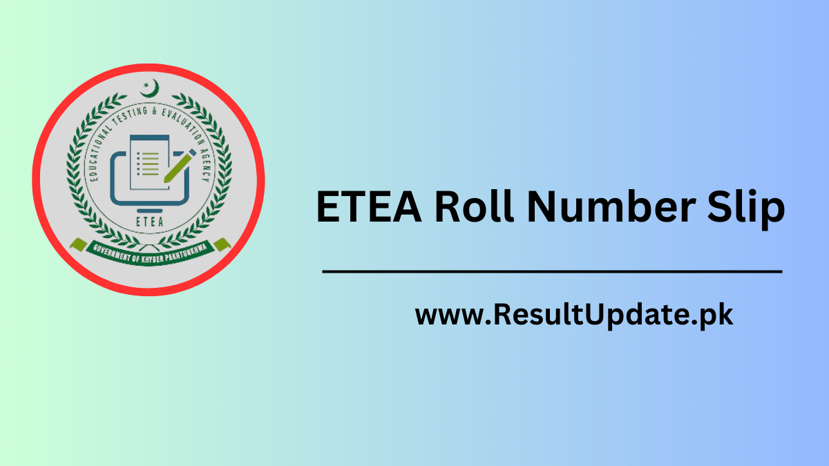 ETEA Roll Number Slip