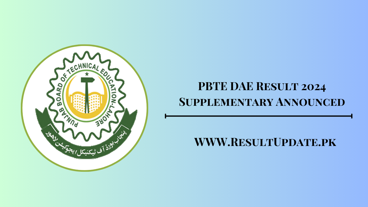 PBTE DAE Result 2024 Supplementary Announced